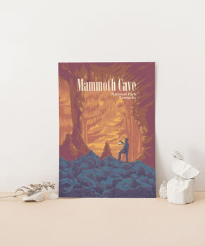 Mammoth Cave National Park Travel Poster Art Print, 3 of 8