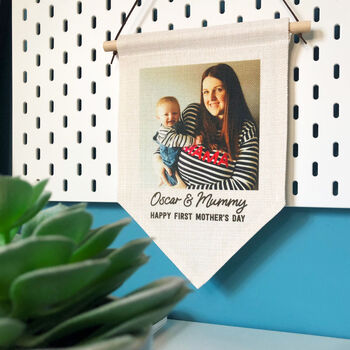 Mother's Day Personalised Photo Hanging Banner Flag, 7 of 9