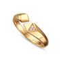 Rebel Open Ring, Sterling Silver Or Gold Plated, thumbnail 1 of 6