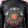 Valentines Heart Bride Leather Jacket, thumbnail 2 of 8
