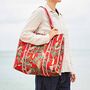 Reversible Leopard Print Quilted Cotton Tote Bag, thumbnail 1 of 3