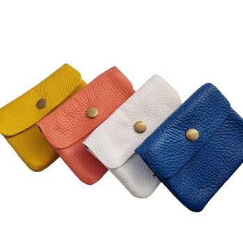 Colourful Leather Popper Purse, 4 of 5