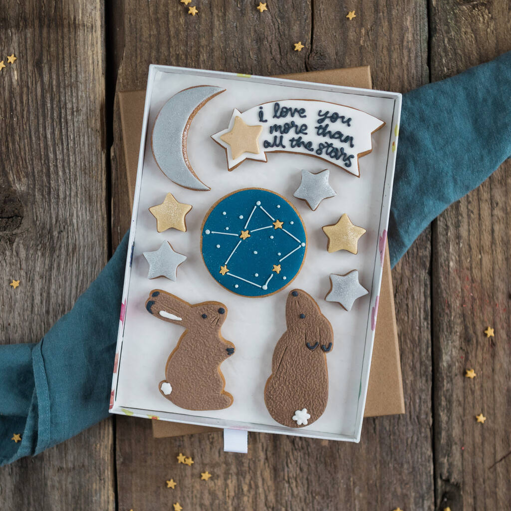 I Love You More Than All The Stars Biscuit Gift Set, 1 of 3