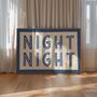 Night Night Bedroom Wall Art Print, thumbnail 4 of 8