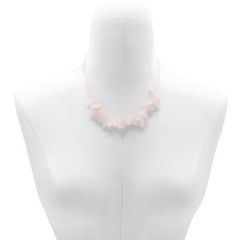 Rose Quartz Gemstone Beaded Necklace, 4 of 5