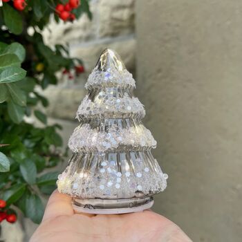 Light Up Little Glass Christmas Tree, 4 of 6