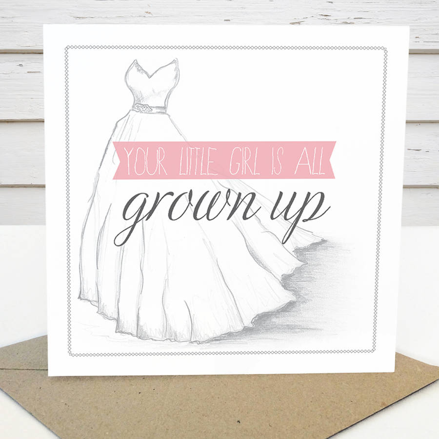 'All Grown Up' Bridal Card