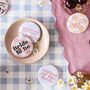 Cute Gingham Personalised Hen Party Badges, thumbnail 3 of 4
