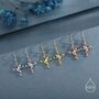 Sterling Silver Tiny Frog Drop Hook Earrings, thumbnail 4 of 11