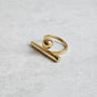 Ball Bar Ring Gold, thumbnail 5 of 9