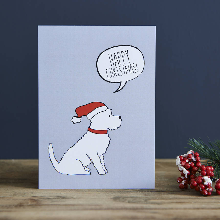 pack of six westie christmas cards by sweet william designs ...