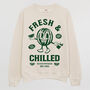 Fresh And Chilled Men's Watermelon Sweatshirt, thumbnail 3 of 3
