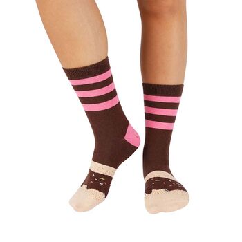 Chocolate Glazed Donut Socks, 3 of 5