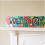 Personalised Welcome Hallway Mirror Sign, thumbnail 2 of 6