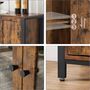 Storage Cabinet Sideboard Buffet Table With Three Doors, thumbnail 4 of 6