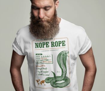 Funny Snake T Shirt 'Know Your Nope Rope', 2 of 5