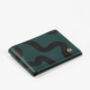 Abstract Swirl Lines Leather Wallet | Dark Green, thumbnail 2 of 5