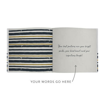 Personalised 'Reasons Why' Book Stripe Design, 11 of 12