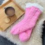 Personalised Cable Knit Slipper Socks, thumbnail 5 of 6