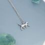 Cat Pendant Necklace In Sterling Silver, thumbnail 5 of 12