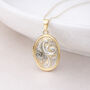 Personalised Solid 9ct Yellow And White Gold Family Locket Necklace With Photos, thumbnail 1 of 9