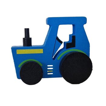 Personalised Kids Tractor Wooden Train Set, 3 of 8