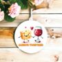 Cute Cheese And Wine Love Decoration, thumbnail 2 of 2