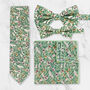 Handmade Wedding Tie In Sage Green Floral Print, thumbnail 1 of 8