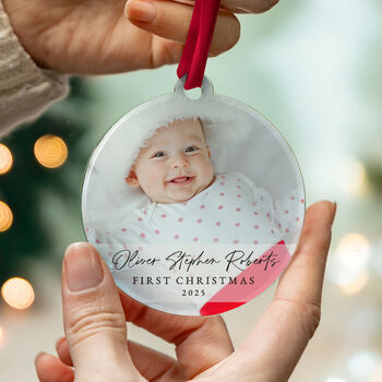 Photo Bauble Baby's First Christmas 2025, 5 of 8