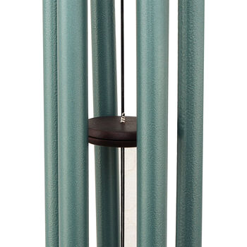 Personalised 30 Inch Aluminium Wind Chime Teal Finish, 3 of 11