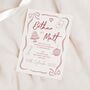 Pink Hand Drawn Theme Wedding Invitations, thumbnail 1 of 4