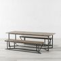 Dean Oak Dining Table With V Shaped Legs, thumbnail 4 of 7