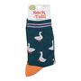 Silly Goose Women's Bamboo Socks Green, thumbnail 3 of 5