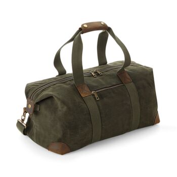 Luxury Waxed Canvas Holdall, 3 of 3