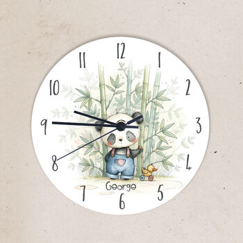 Personalised Panda Bedroom Clock, 2 of 5