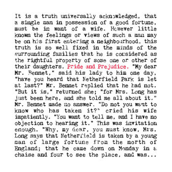 Pride And Prejudice Card For Jane Austen Classic Book Lovers, 2 of 4