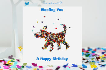 Butterfly And Blue Hydrangea Birthday Card, Not 3D, 9 of 9