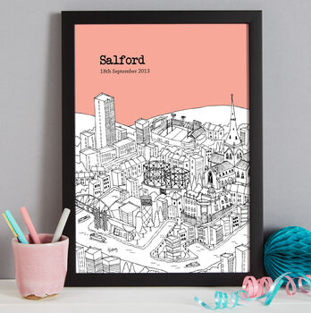 Personalised Salford Print, 8 of 10