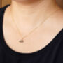 Natural Rough Diamond Necklace In 18k Yellow Gold, thumbnail 5 of 5