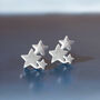 Sterling Silver Shooting Stars Stud Earrings, thumbnail 3 of 8