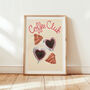 Coffee Club Croissant And Coffee Art Print, thumbnail 1 of 10