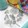 Butterflies And Bees Stick And Sew Embroidery Stickers, thumbnail 1 of 7