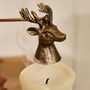 Brass Effect Stag Head Candle Snuffer, thumbnail 2 of 3