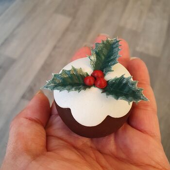 Mini Clay Christmas Pudding, 3 of 6