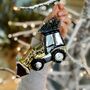 Personalised Gold Digger With Tree Bauble, thumbnail 3 of 4