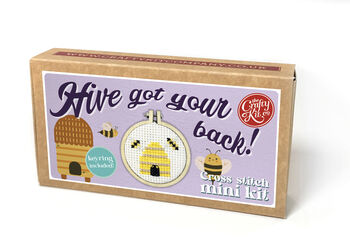 Hive Got Your Back! Mini Matchbox Cross Stitch Kit, 2 of 6