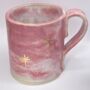 Pink Handmade Starry Mug, thumbnail 2 of 6