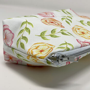 Cotton Flower Makeup And Cosmetic Bag, 3 of 6