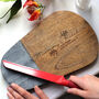 'Mum's Kitchen' Wood/Marble Personalised Chopping Board, thumbnail 3 of 5