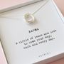 Sterling Silver Karma Necklace, thumbnail 2 of 4